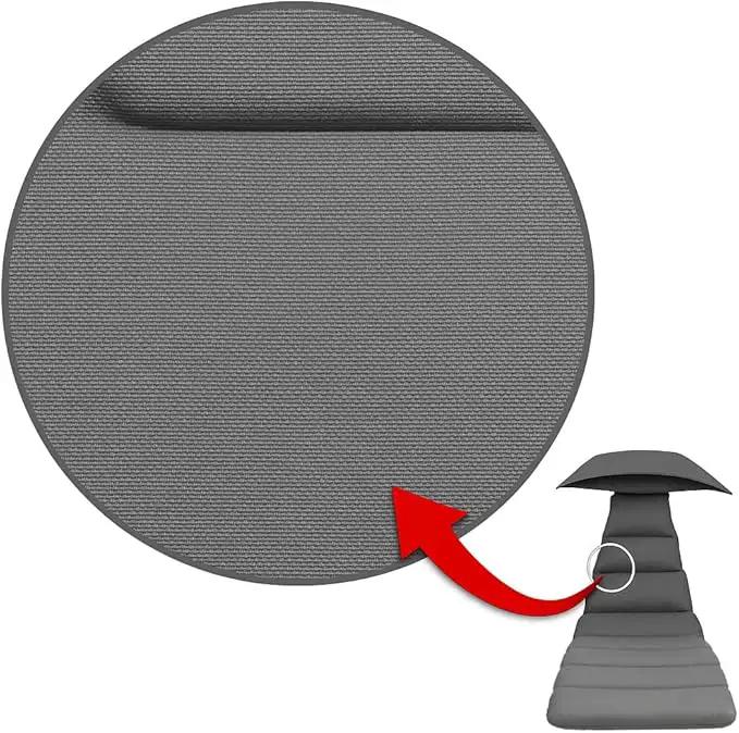 Weatherproof Replacement Cushion Pad and Umbrella for Hanging Lounge Chair Outdoor Chaise Hanging Hammock Chair - Long-Lasting, Fade-Resistant, Quick-Dry, Outdoor Lounge Replacement Set (Gray) by GreenHaven Gardens