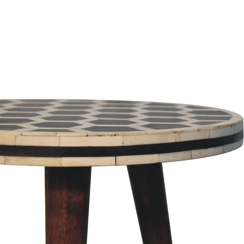 Inlay Bone Tripod Stool - Honey Caramel by HouseOfZazla
