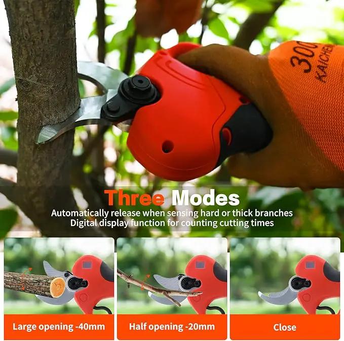Pole Electric Pruning Shears with Portable Bag.Pole 1.6Inch(4CM) Electric Pruner for Tree Trimming Pole Tree Trimmer with 2Pcs 2000mAh Batteries(Jovant) by GreenHaven Gardens