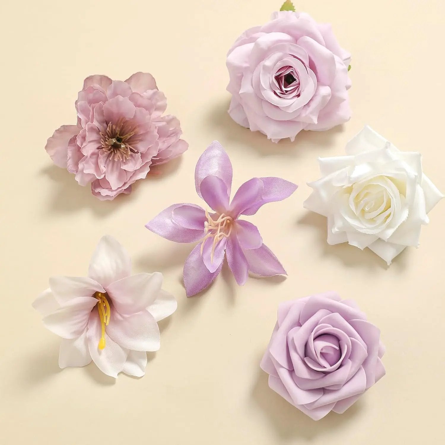 Artificial Flowers Combo for DIY Centerpieces Arrangements Wedding Bouquets Centerpieces Arrangements Party Baby Shower Home Decorations(Gradient Purple) by GreenHaven Gardens