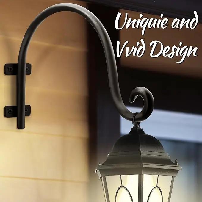 AJART Hanging Plant Hanger Outdoor: Bird Feeder Hangers for Outside - 8 inch Plant Hooks for Hanging Flower Baskets 2 Pieces by GreenHaven Gardens