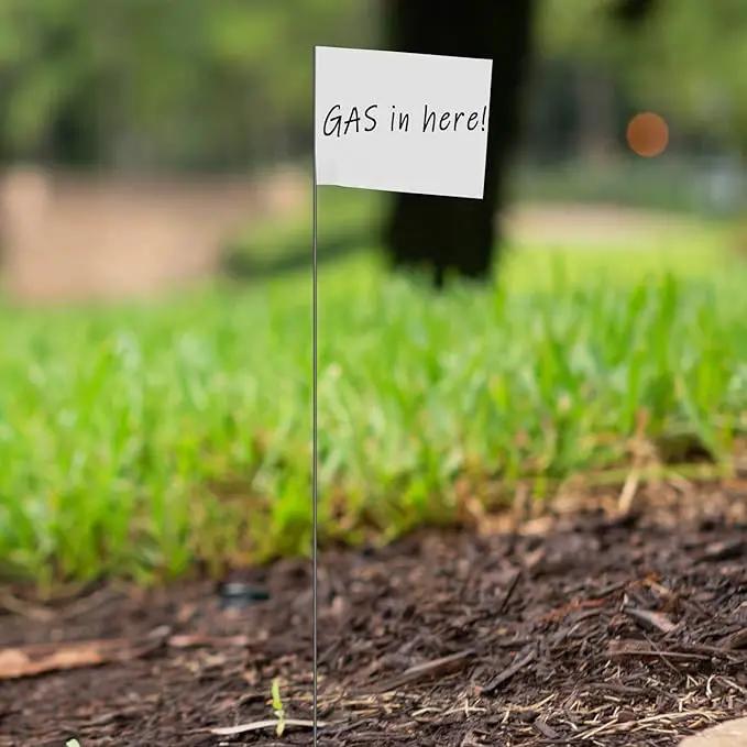 Zozen Marking Flags, White Color | 1000 Pcs/15x4x5 Inch, Yard Flags for Lawn & Irrigation & Landscape & Sprinkler & Survey & Dog Training. by GreenHaven Gardens