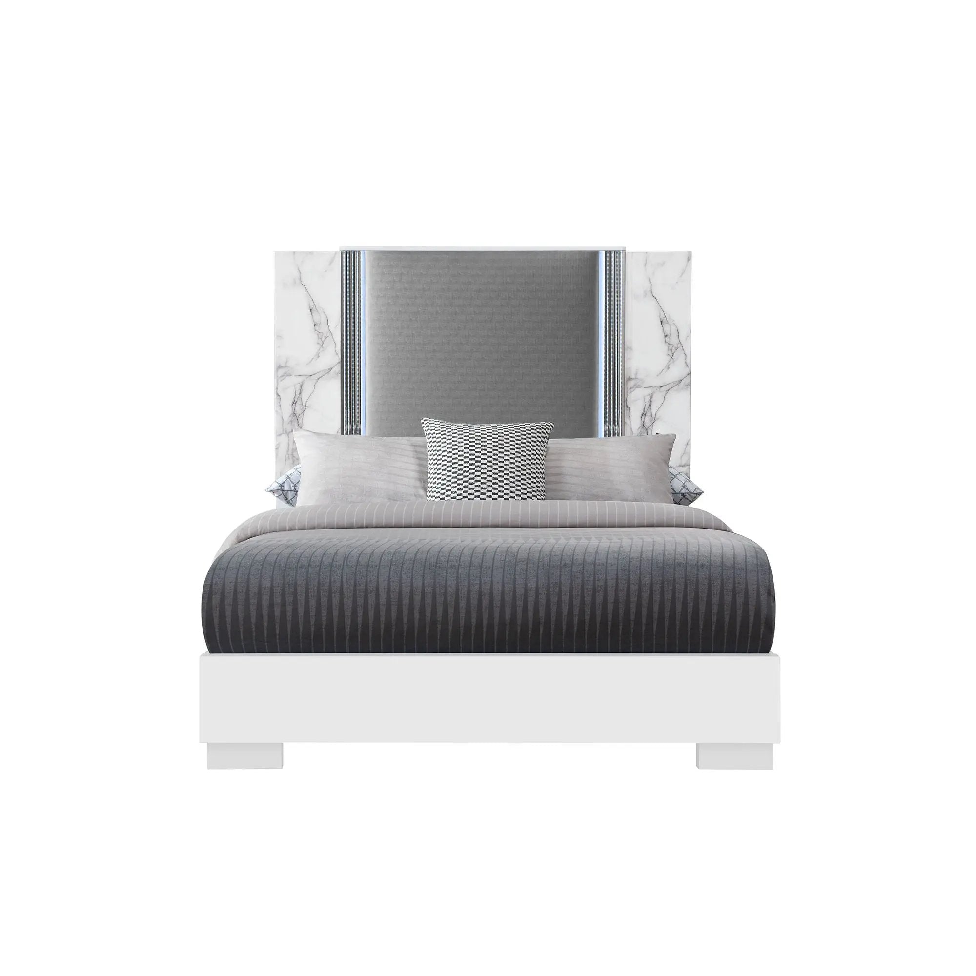 Moon - Modern Bed With LED Accent Lighting by Unique Piece Furniture
