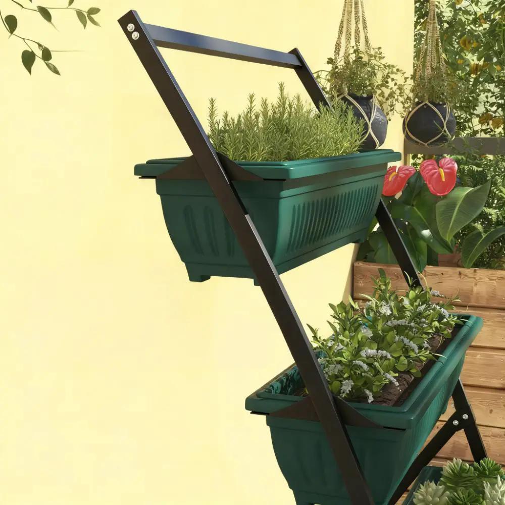 4-Tier Vertical Raised Garden Planter with 4 Boxes by HouseOfZazla