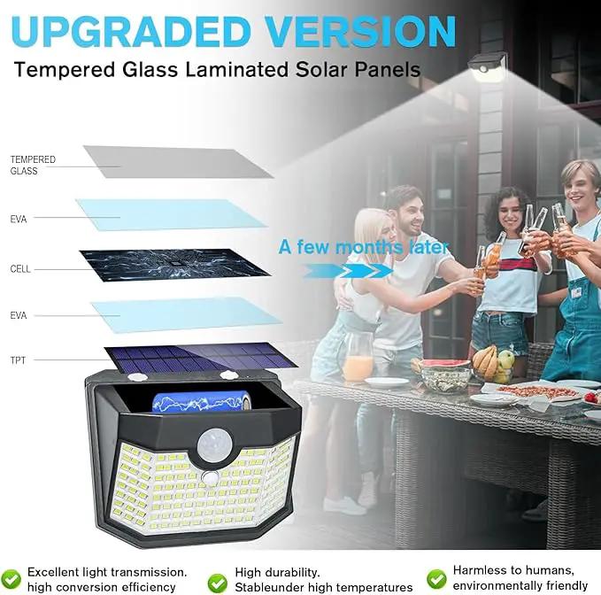 Aootek Motion Sensor Outdoor Lights 6 Packs,Solar Lights Outdoor with 3 Lighting Modes,Solar Lights Outdoor Waterproof for Garden Patio Garage Yard Deck by GreenHaven Gardens