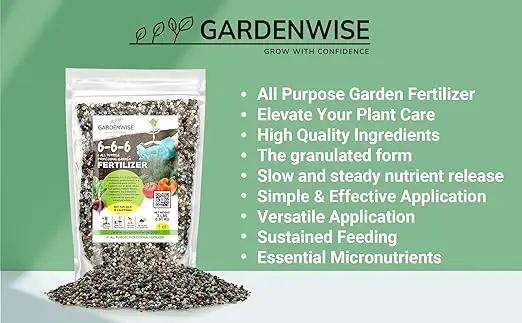 6-6-6 All-Purpose Professional Plant Food Fertilizer; Ideal for Winter Care & Spring Feeding, Perfect Balanced NPK for Indoor and Outdoor Plants (20 QUARTS) by GreenHaven Gardens