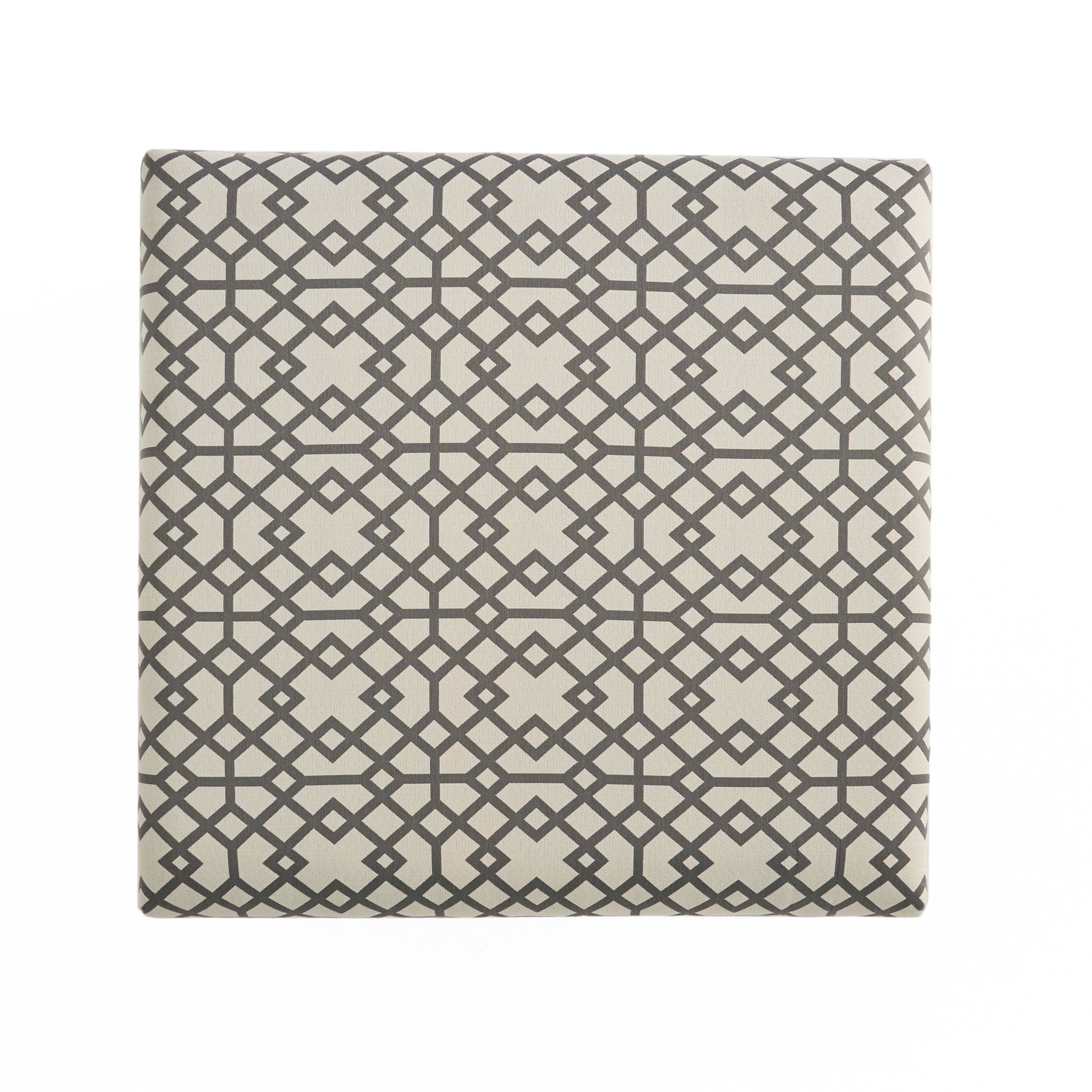 Richmond Storage Ottoman with Unique Pattern and Ample Storage - Gray by HouseOfZazla