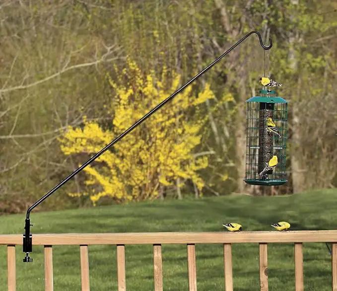 Ashman Deck Hook (2 Pack, 49-Inch Deck Hook), Double Forged Solid Metal Single Piece Rod, Ideal for Bird Feeders, Plant Hangers, Coconut Shell Hanging Baskets, and Lanterns. by GreenHaven Gardens
