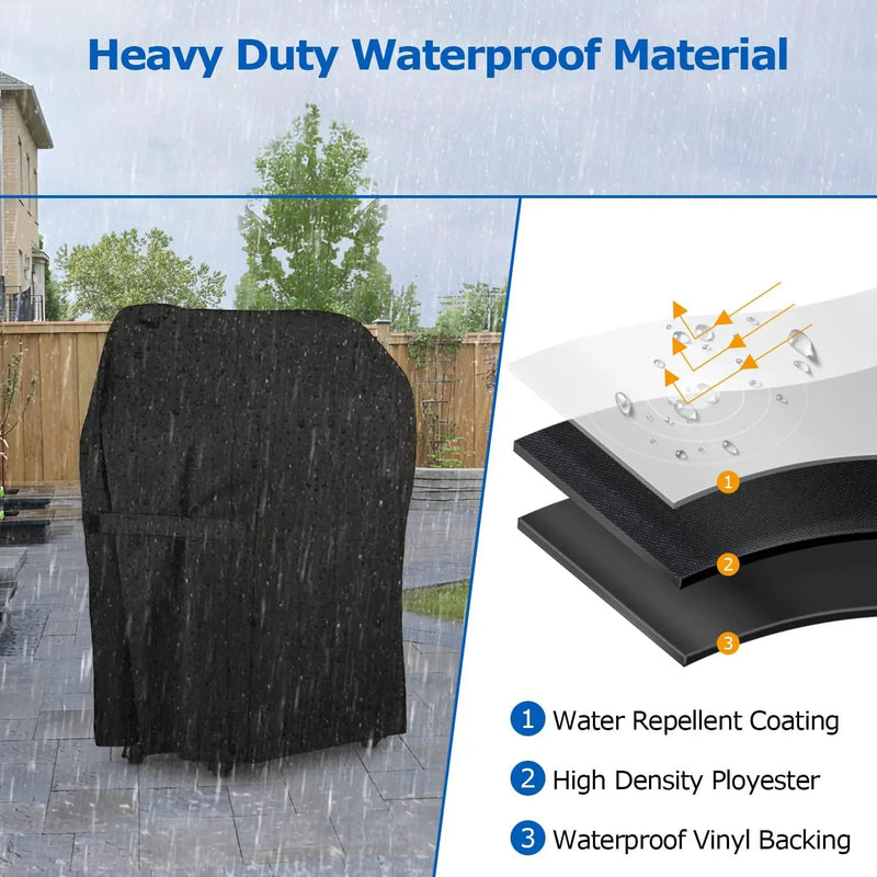 SunPatio 2 Burner Grill Cover 30 Inch, Heavy Duty Waterproof Small BBQ Cover Compatible for Weber Spirit 210 Series, Charbroil, Kenmore Grills, Compared to Weber 7105 (Not Fit for Spirit II E-210) by GreenHaven Gardens