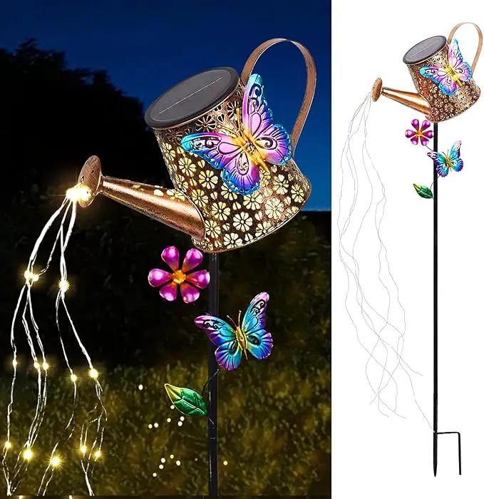 Solar Watering Can with Lights Outdoor Garden,Waterproof Garden Stake Lights Decoration for Yard Lawn Patio Pathway Front Porch Landscape Gardening Gifts for Mom Grandma Women Birthday Gift by GreenHaven Gardens