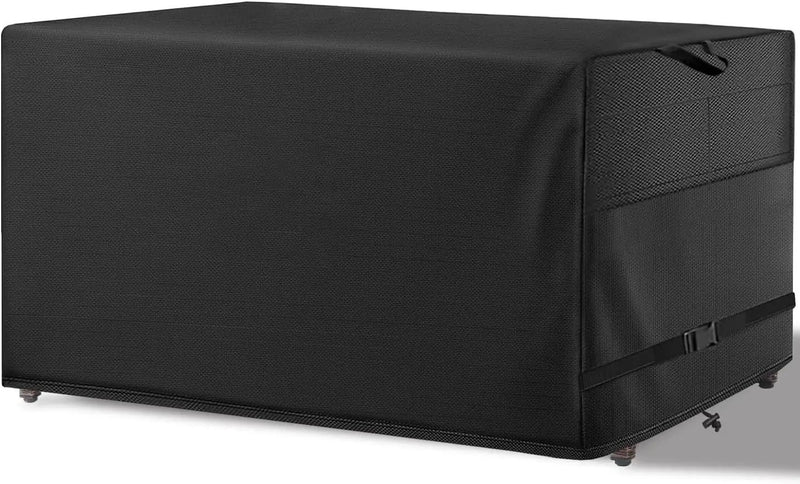 Patio Coffee Table Cover Black Heavy Duty Waterproof Cover 46" L x 26" W x 13" H for Rectangular Coffee Table by GreenHaven Gardens