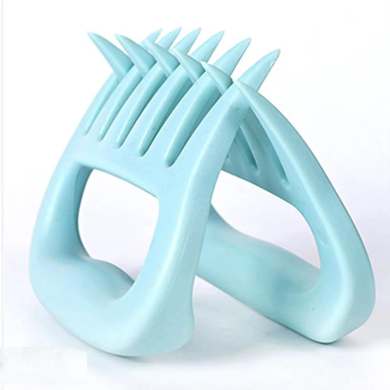 Meat Shredder Claws - Bear Claws for Shredding Meat - Claws for Pulled Pork, Chicken Shredder Tool - Perfect for BBQ Gifts, Easily Lift, Handle, Shred, and Cut Meats - Heat Resistant (Bowder Blue) by GreenHaven Gardens