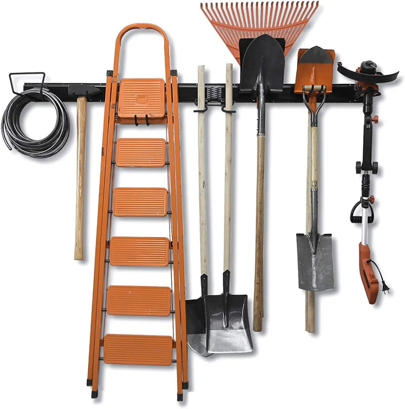 Wallmaster 15 PCS Tool Storage Rack, Garage Storage Wall Mount Organizer Garden Tool Heavy Duty Racks Broom Holder Hooks Hangers Max 420lb for Rake Shovel Lawn Garden by GreenHaven Gardens