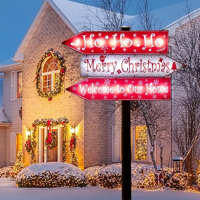 pearlstar Christmas Solar Pathway Stake Lights Decorations - 24 White LED Solar Outdoor Lights Waterproof Yard Landscape Sign Pathway Markers for Xmas Patio Garden Home Decor by GreenHaven Gardens