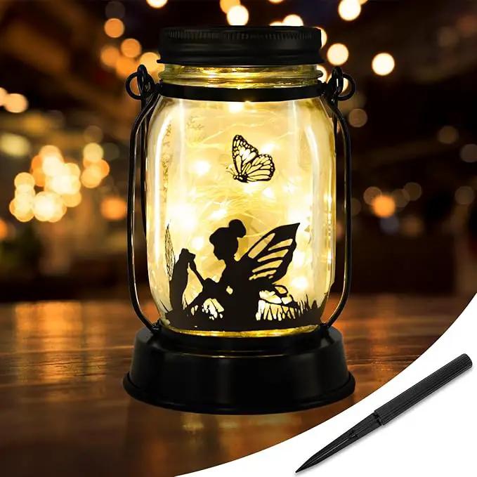 Kyoryuger Solar Lanterns Dog Solar Lights Outdoor Gifts for Women Men Dog Lovers Gifts Decorative Hanging Dog Lanterns with Stake for Yard Lawn Garden Decor Waterproof LED Dog Light by GreenHaven Gardens