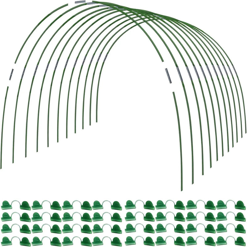 MAXPACE Greenhouse Hoops for DIY Grow Tunnels Less Than 2.7ft Wide, Rust-Free Fiberglass Support Hoops Frame for Garden Fabric, Plant Support Garden Stakes, Gardening Supplies, 50pcs by GreenHaven Gardens