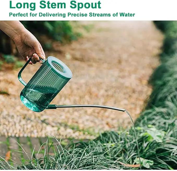 Long Spout Watering Can Indoor, Small Watering Cans for House Plants, Flowers, Succulents 33.8oz(Green) by GreenHaven Gardens
