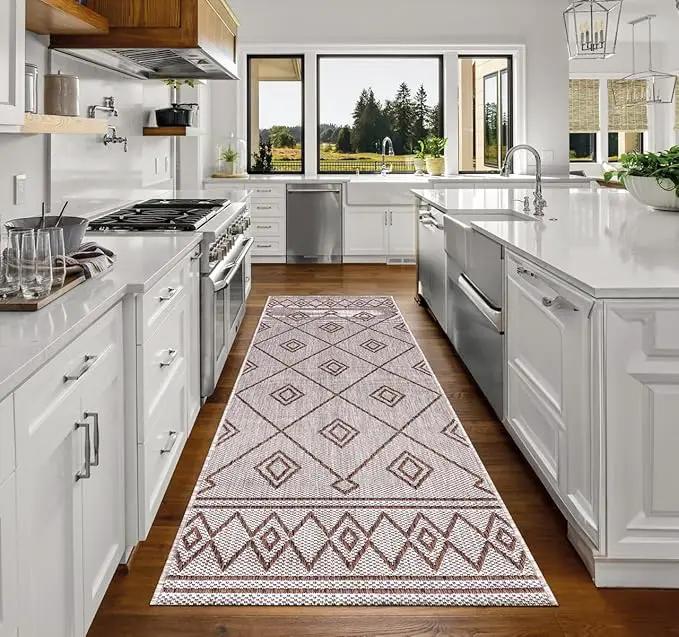 Keen Home Design Terrace Outdoor Runner Rug - 2x10 Washable Indoor/Outdoor Rug for Patio, Kitchen, Balcony, Beach, Garden, Deck and Porch, Size: 2'2"x9'11" by GreenHaven Gardens