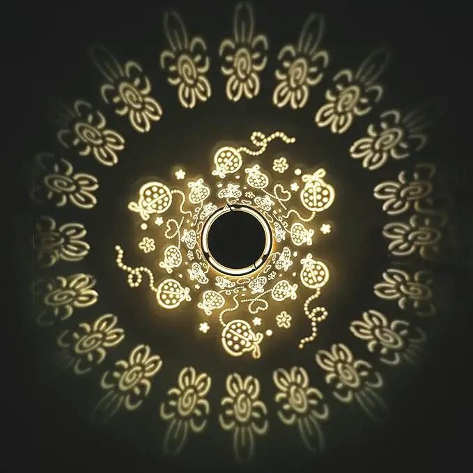 Solar Lanterns Outdoor Waterproof Ladybug Garden Decor, Hanging Metal Lights for Yard, Patio, Backyard, Porch, Fence, Ideal Gift for Women, Mom, Grandma, Birthday & Mother’s Day by GreenHaven Gardens