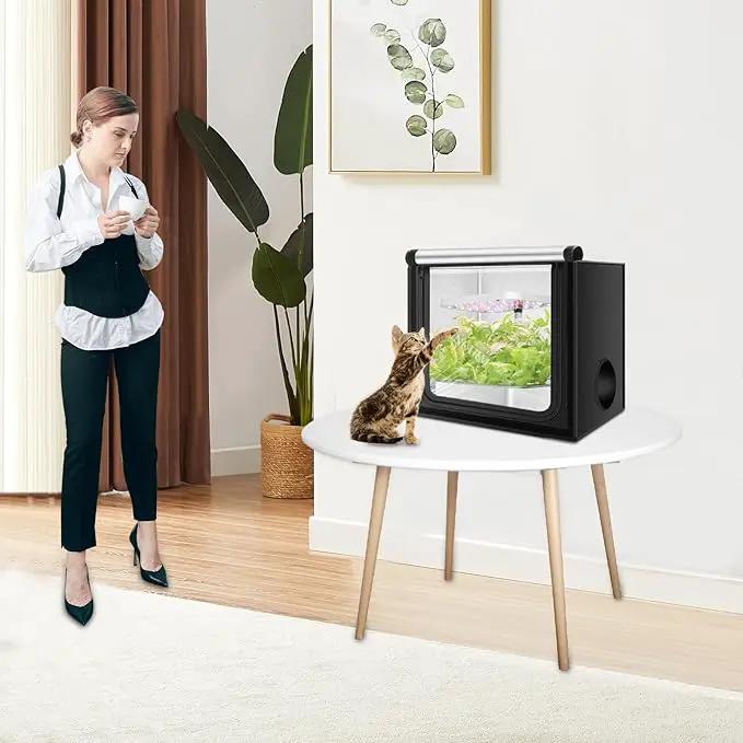 MELONFARM 24"x16"x20" Grow Tent, Double Transparent Viewing Door Indoor Grow Tent, Growing Tent with High Reflective Mylar & Floor Tray, Plant Tent for Indoor Hydroponics Growing by GreenHaven Gardens