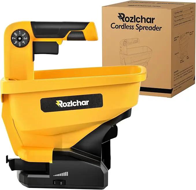 Rozlchar Power Spreader Compatible for Dewalt 20V/60V Battery, Seed Spreader for Year-Round, Covers Up to 5,000 sq. ft.(Tool Only, No Battery) by GreenHaven Gardens