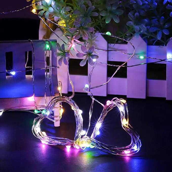 RUICHEN Multicolor Dimmable Fairy Lights Plug in, 99 Ft 300 LED Twinkle String Lights with Remote, Waterproof Silver Wire Firefly Lights for Bedroom, Patio, Yard, Christmas, Easter, Wedding, Party by GreenHaven Gardens