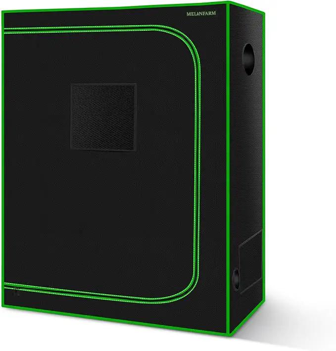 MELONFARM 4x2 Grow Tent, 48"x24"x60'' High Reflective 600D Diamond Mylar Canvas with Observation Window and Floor Tray for Hydroponic Indoor Plant Growing by GreenHaven Gardens