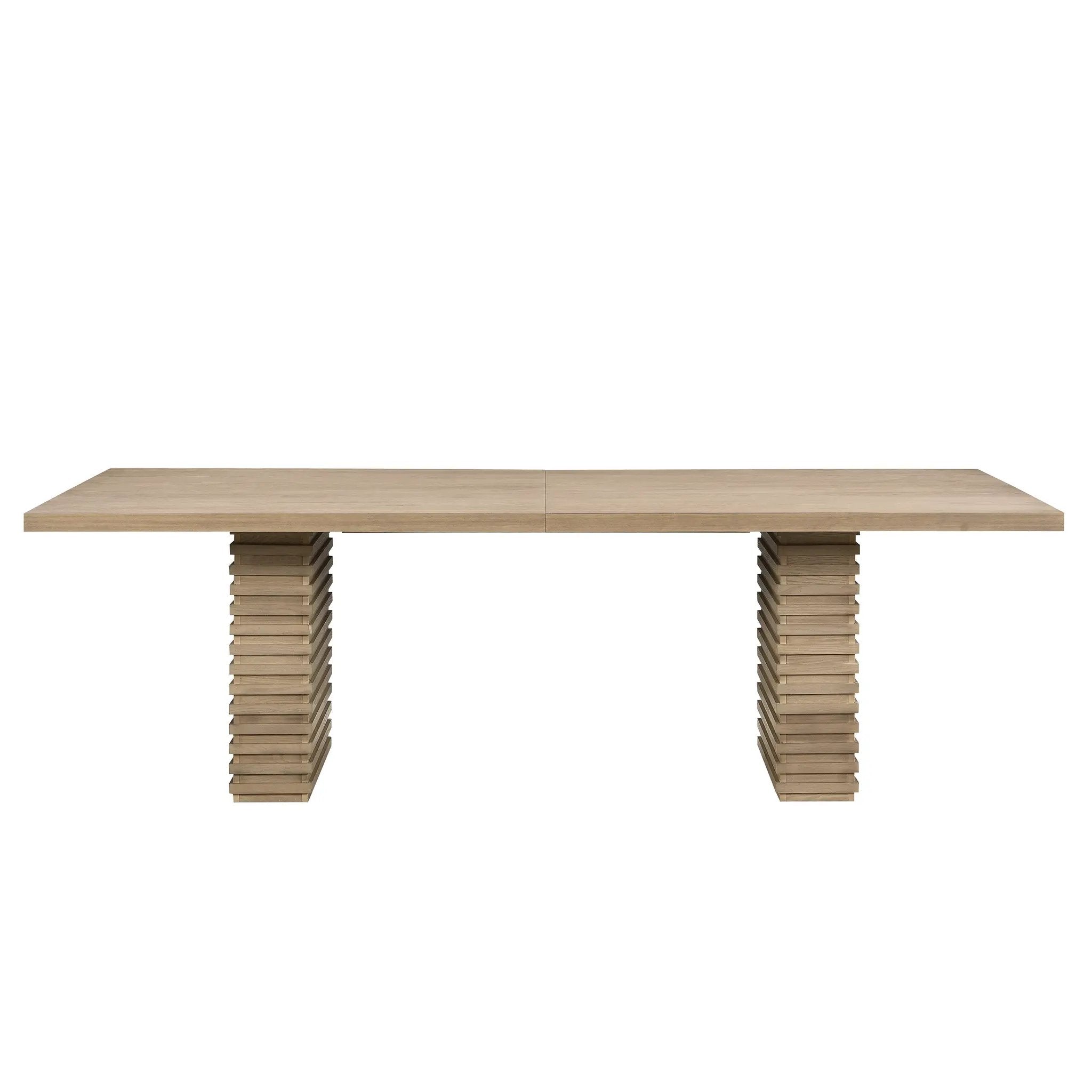 95-Inch Dining Table in Light Ash by HouseOfZazla