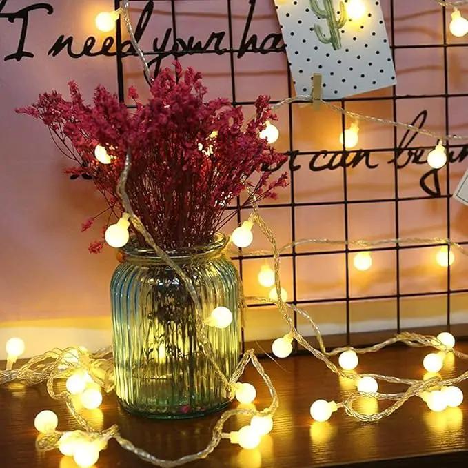 Globe String Lights Plug in 65.6 Feet 150 led,8 Modes Fairy String Lights,Indoor String Lights for Bedroom,Classroom,Outdoor String Lights for Patio,Garden,Party,Wedding-Warm White by GreenHaven Gardens