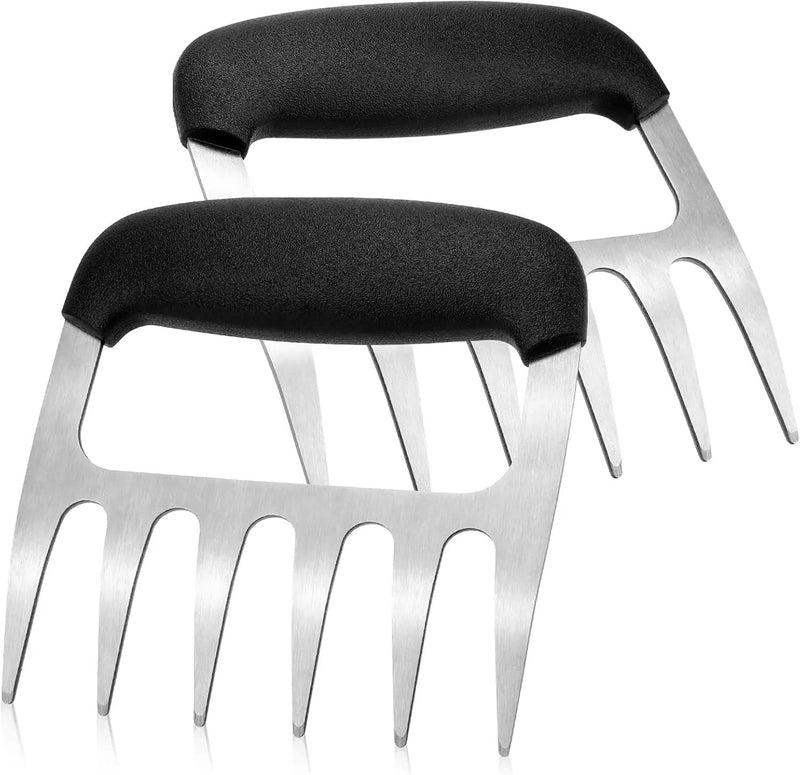 Meat Shredder Claws, 2 PCS Stainless Steel Meat Claws, Metal Pulled Pork with Handle Turkey Pork Chicken Shredder Tool Accessories for Men Grilling Cooking BBQ Serving by GreenHaven Gardens