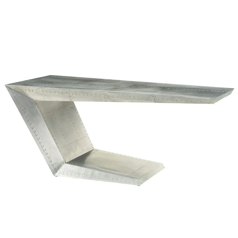 Brancaster - Executive Writing Desk - Aluminum by Unique Piece Furniture