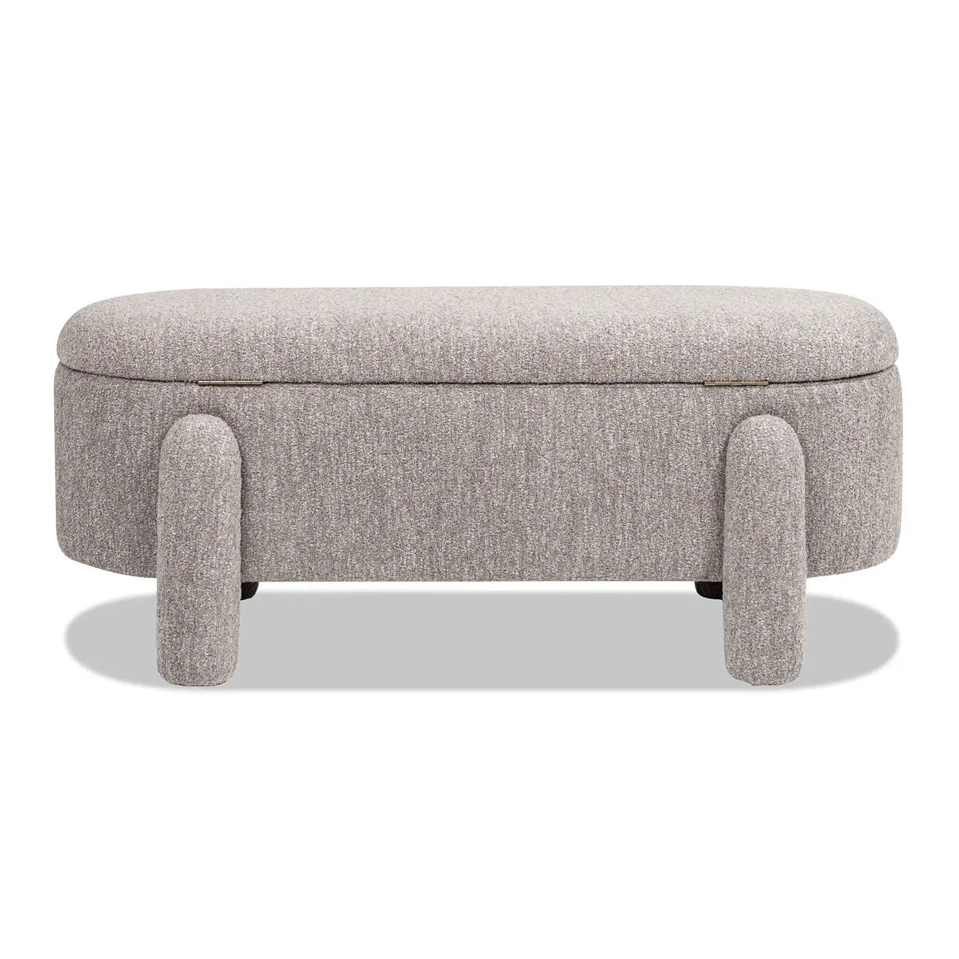 Hugo - Oval Fully Upholstered Storage Bench by Unique Piece Furniture