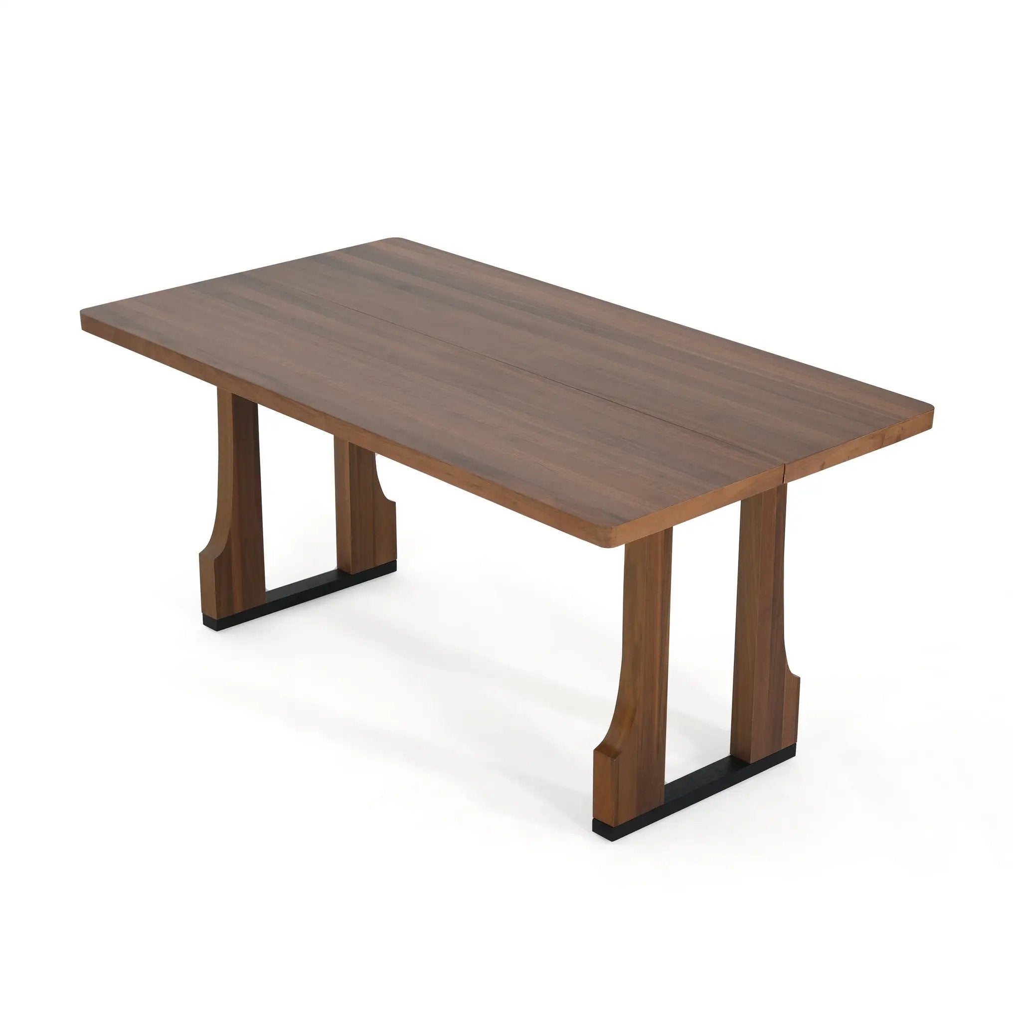 63" Rectangular Dining Table (Walnut) by HouseOfZazla
