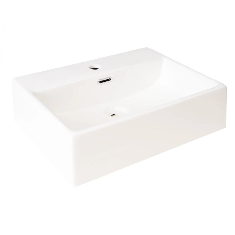 Bathroom Vanity With Ceramic Sink And Ample Storage, Ideal For Small Bathrooms by HouseOfZazla