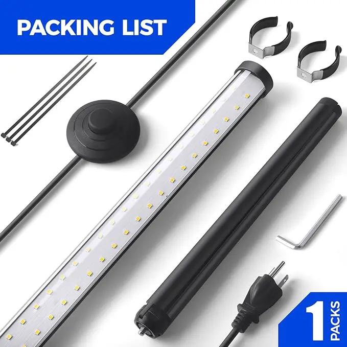Barrina Standing Grow Light T10, 42W 5000K, Full Spectrum LED Plant Light for Indoor,Vertical Grow Light, Wide Coverage, 4FT Height with On/Off Switch and Tripod Floor Stand by GreenHaven Gardens