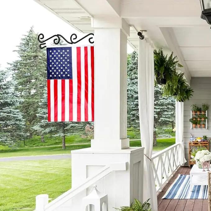 Wall Garden Flag Holder 2 Pack,Wall Garden Flag Stand,Garden Flag Scroll Hanger,Garden Flag Wall Hanger,one Piece Garden Flag Stand for Wall Porch,Great Gifts Ideas by GreenHaven Gardens