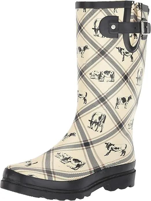 Western Chief Women's Tall Waterproof Rain Boot Outdoor Garden Shoes by GreenHaven Gardens