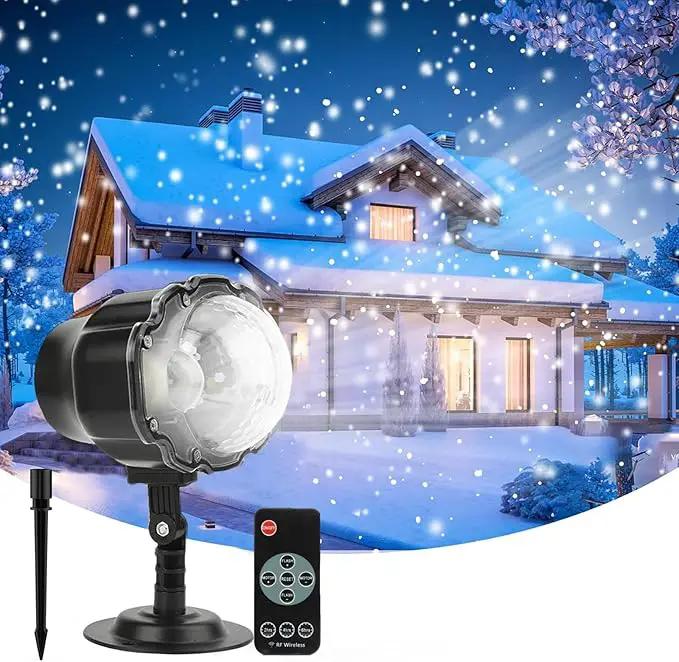 Christmas Snowfall Projector Light, Yokgrass LED Snow Projector Outdoor Holiday Lights IP65 Waterproof with Remote Control Dynamic Falling Snow Effect for Garden, Party, Halloween Landscape Decoration by GreenHaven Gardens