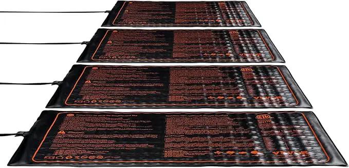 VEVOR 4 Pack Seedling Heat Mat 10"x 20.75", MET-Certified Warm Hydroponic Plant Heating Pad for Seed Starting, Waterproof Heating Mats for Germination, Indoor Gardening, Greenhouse by GreenHaven Gardens