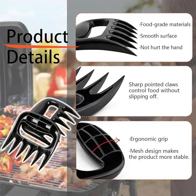 Meat Shredder Claws, Pulled Pork Claws for Meat Shredding, Chicken Shredder Tool Barbecue Accessories Gift for Men, Pack of 2 by GreenHaven Gardens