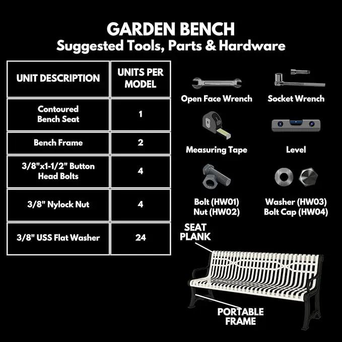 Coated Outdoor Furniture Heavy-Duty Outdoor Bench Thermoplastic Coated, Slatted Steel, Commercial-Grade Garden Bench, Made in America (Portable with Back, 4 Ft, Purple) by GreenHaven Gardens