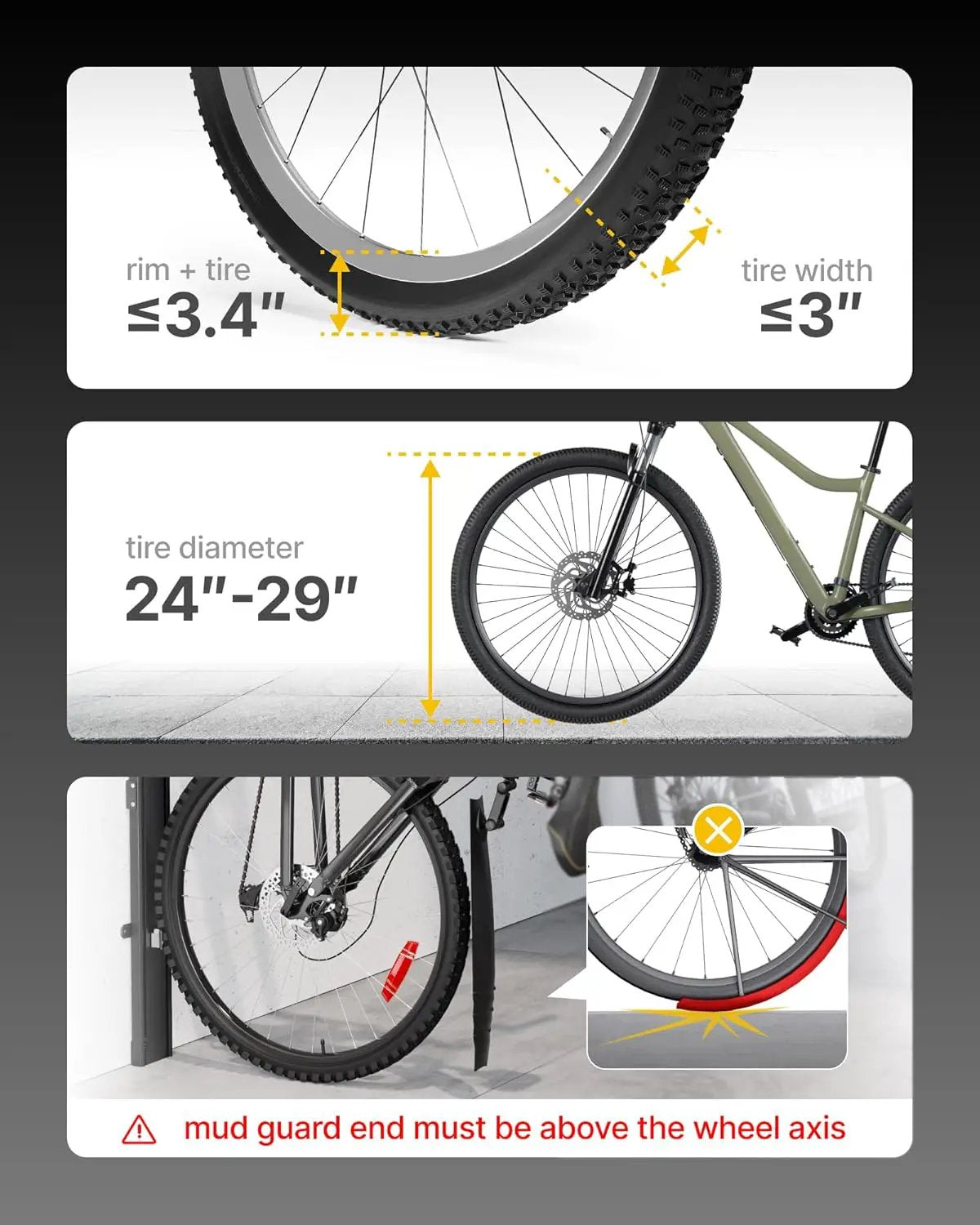monTEK Automatic Lift EBike Rack – Fits 24-29" Tires, Heavy-Duty Vertical Wall Rack for Bicycles (Up to 71 lbs) - Effortless Lifting, Easy Install - Space-Saving Storage for Garage, Shed, BO by GreenHaven Gardens