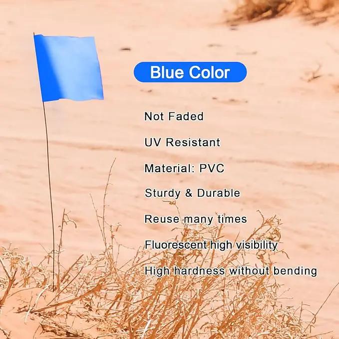 Zozen Marking Flags, Blue Color/1000 Pcs/15x4x5 Inch, Yard Flags for Lawn & Irrigation & Landscape & Sprinkler & Survey & Dog Training. by GreenHaven Gardens