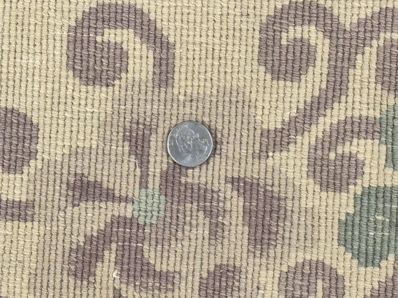 Chinese Wool Rug 9x12, Chinese Carving Carpet, Floral Medallion, Black and Beige, Butterflies, Vintage Asian Oriental Rug, 90 Line Rug by Jewel Rugs