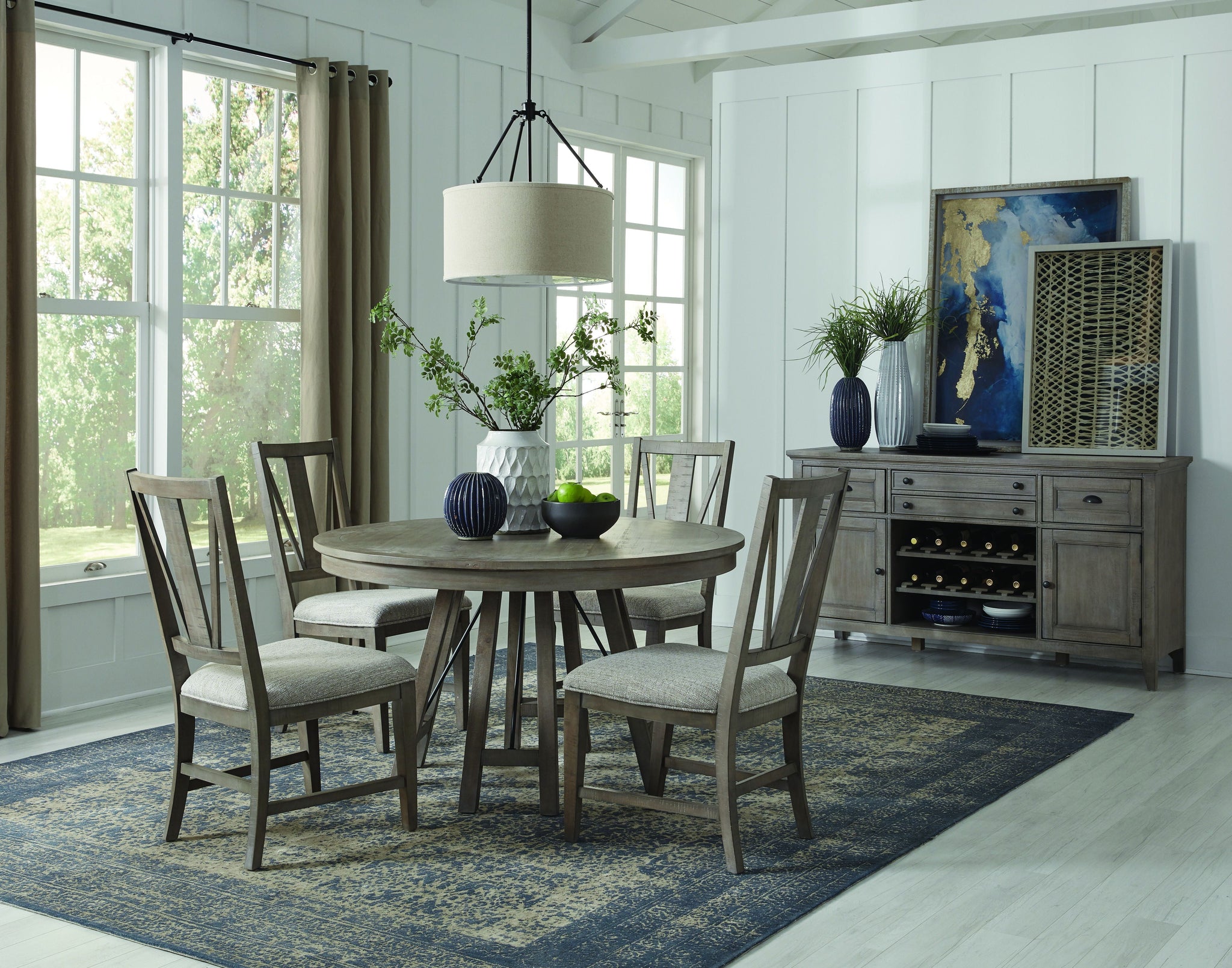 Paxton Place - Round Dining Table - Dovetail Gray by Unique Piece Furniture