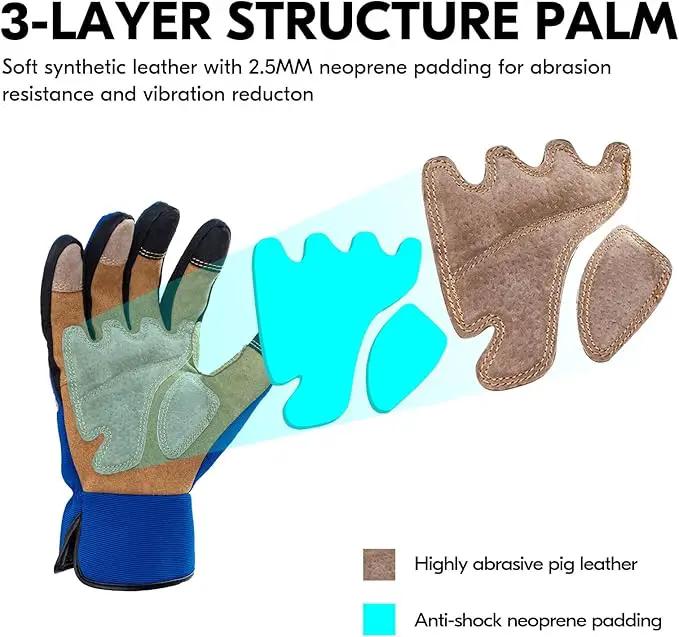 Vgo... 1-Pair Gardening Gloves Men, Safety Work Gloves, Puncture-proof, Thornproof, Touchscreen (SL7475) by GreenHaven Gardens