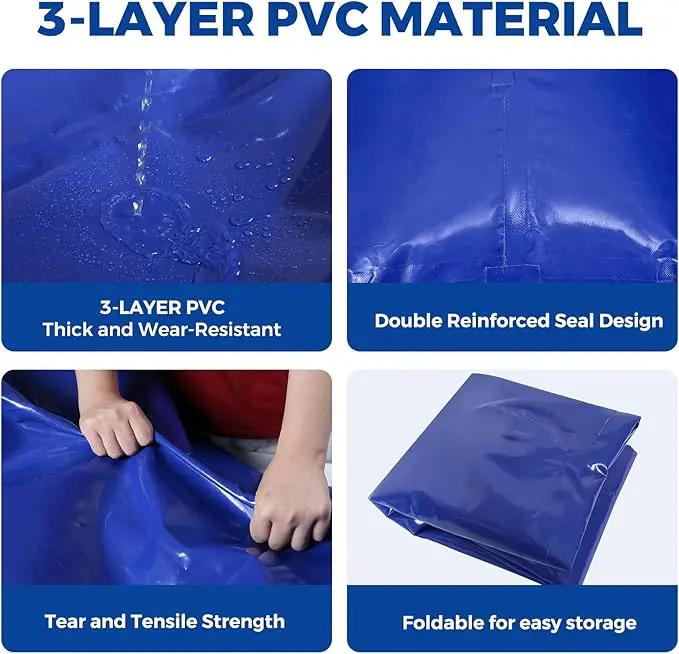 Water Storage Bladder with Two different sizes of water pipes,Portable Large Capacity Water Bladder Tank,143gallons, Foldable Water Storage Tank for RV,Camping, Agricultural Irrigation,Garden watering by GreenHaven Gardens