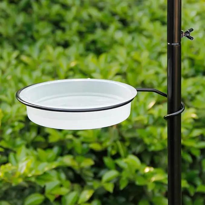 yosager Premium Bird Feeding Station Kit, 77" x 19" Birds Feeder Pole, Deluxe Multi Feeder Hanging Kit with Metal Suet and Bird Bath for Wild Birds Watching, Birdfeeder and Planter Hanger by GreenHaven Gardens