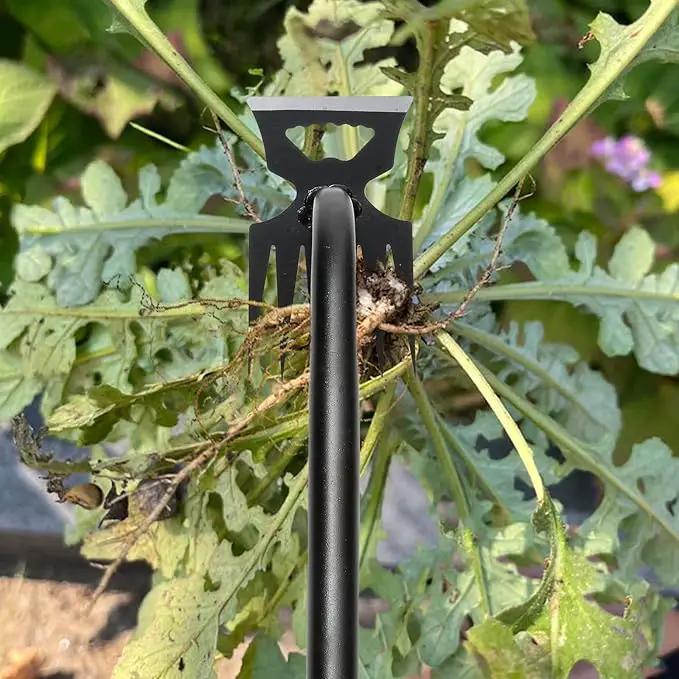 Gardening Hand Weeder Tools, Weeding Artifact Uprooting Weeding Tool, Durable Manganese Steel Hand Weeder Tool, Manual Multifunctional Weeders Gardening Tools for Yard and Garden (6 Teethes) by GreenHaven Gardens