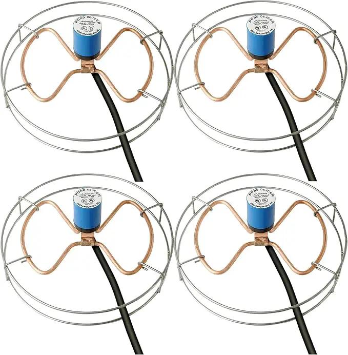 Farm Innovators H-429 1500 Watt Cast Aluminum Submergible Water Tank Deicer, Self Regulating Thermostat (4 Pack) by GreenHaven Gardens